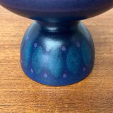 Bougeoir en poterie vintage d'Allemagne de l'Ouest de KMK Keramik Manufaktur Kupfermühle, années 1970