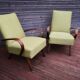 Pair of vintage Czech armchairs, Scandinavian style, 50s