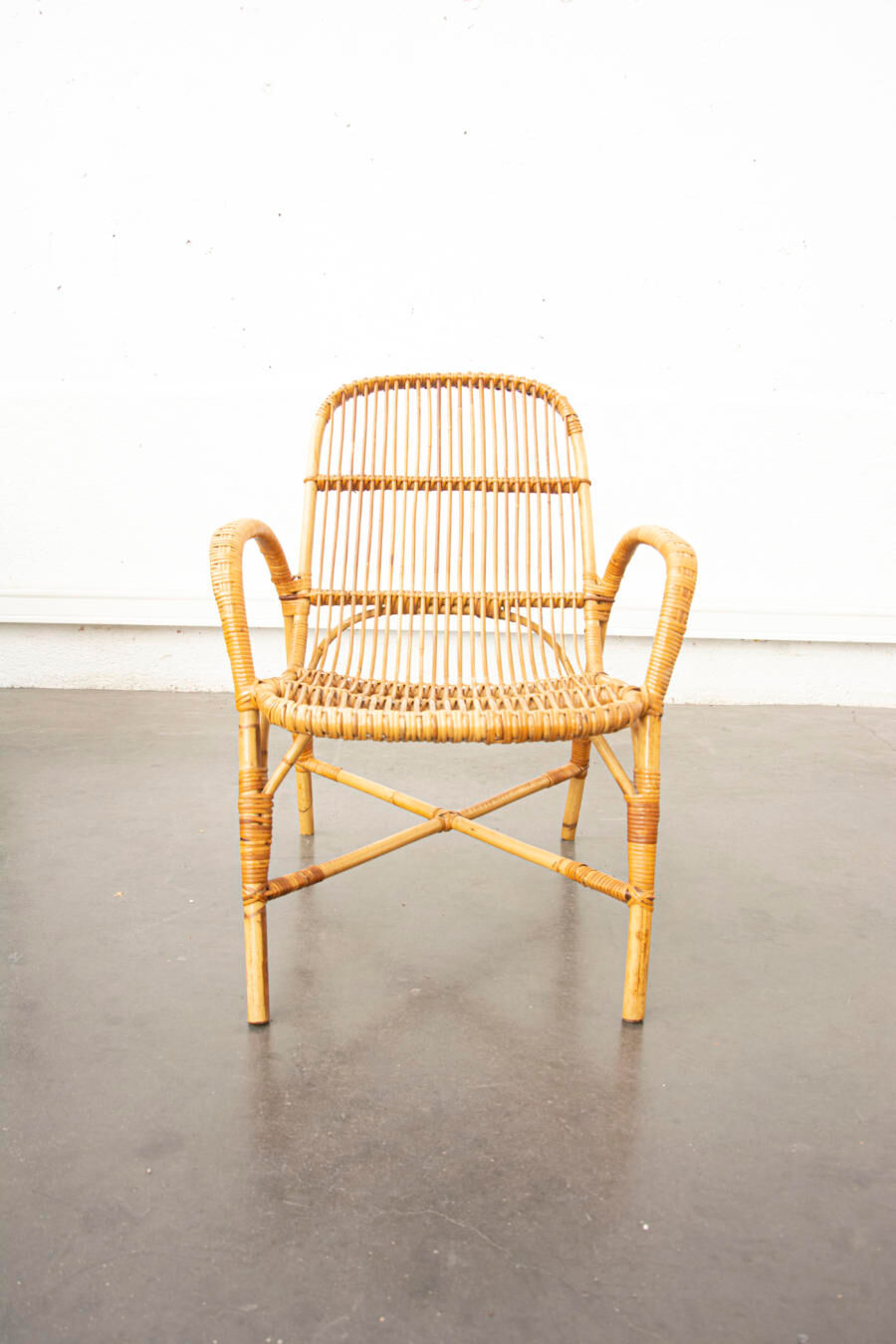 Rattan armchair