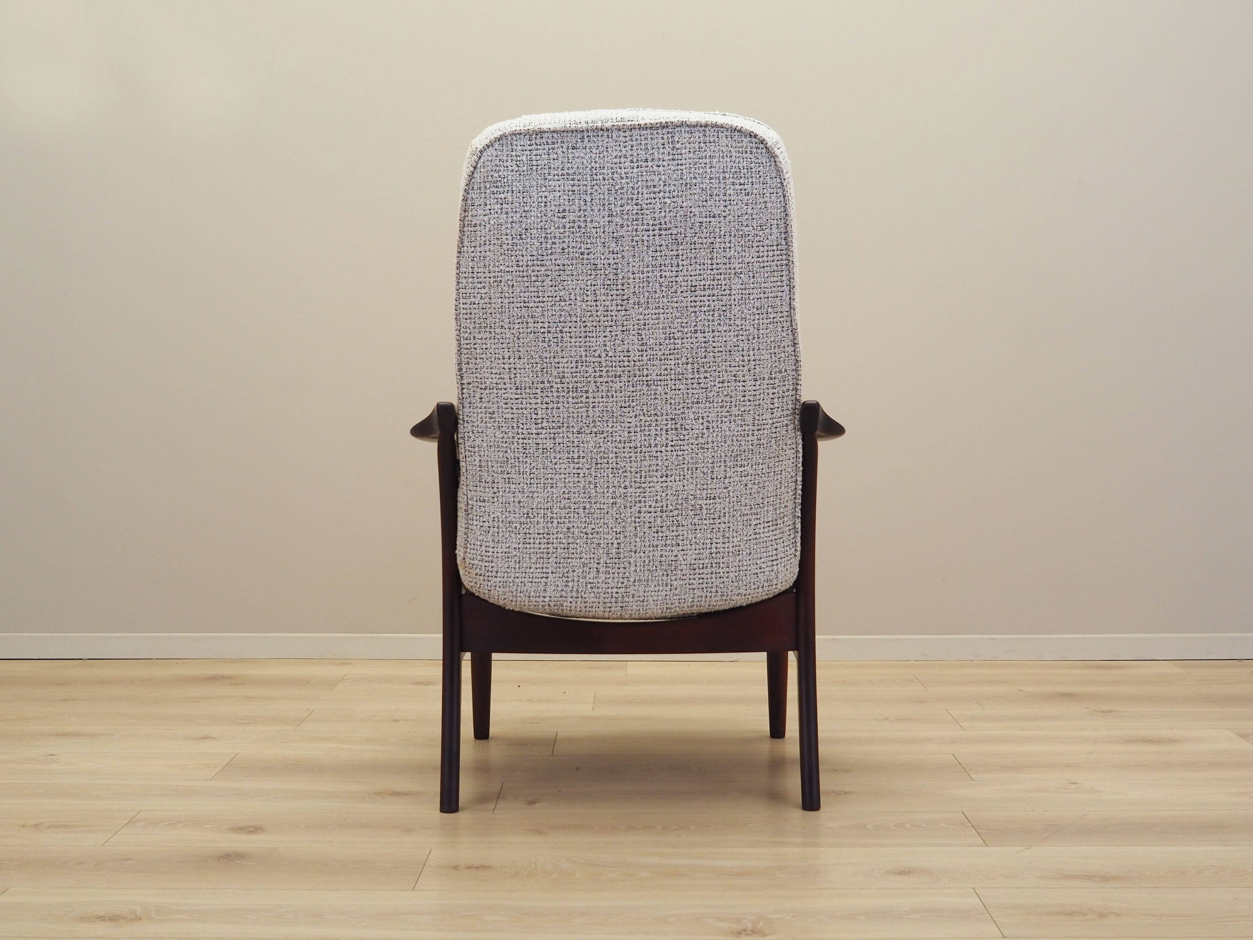 Fauteuil en hêtre, design danois, années 1970, fabrication : Farstrup Møbler