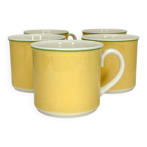 5 tasses vintage villeroy