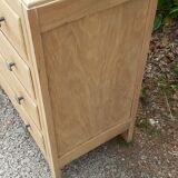 Chest of drawers 4 drawers oak feet compass vintage raw wood
