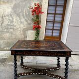 Marquetry table Louis XIII