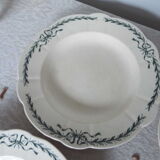 4 assiettes semi creuses terre de fer Longchamp