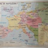 School map the empire of Napoleon 1st and the French revolution MDI 1972