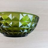 6 amber green cups