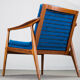 Danish teak framed lounge chair, 1960s