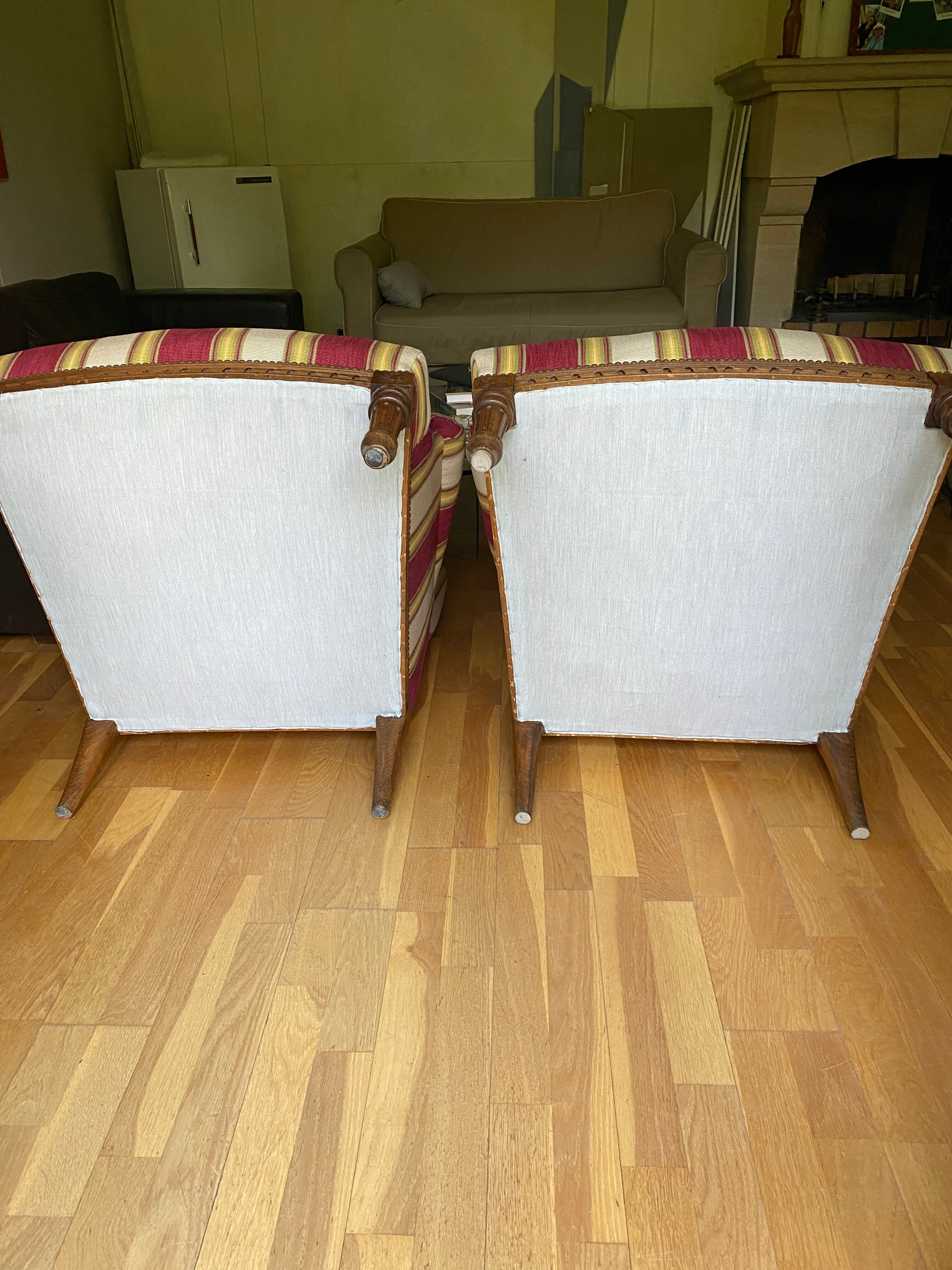 Paire de fauteuils anglais XIXe siècle