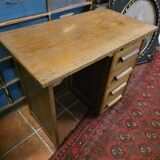 Oak children's desk with drawers