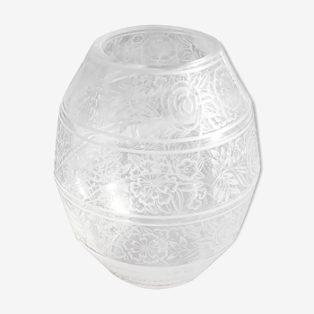 Art deco crystal vase signed Baccarat
