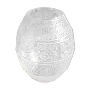 Vase art déco cristal signé Baccarat
