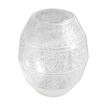 Vase art déco cristal signé Baccarat