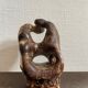 Ceramic sculpture couple that embraces, Rodin XXth