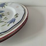 Trio of plates with rooster - Eastern earthenware