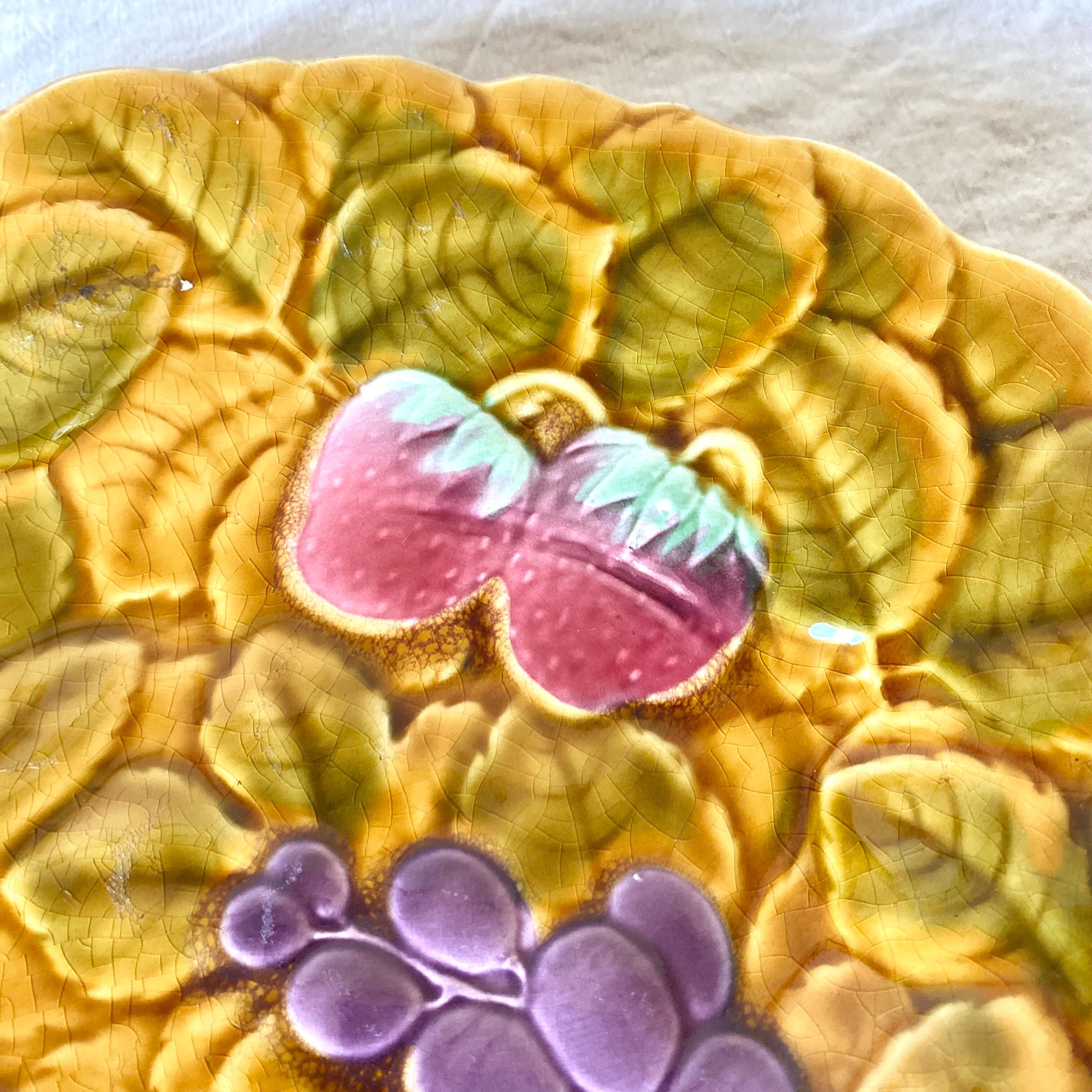 Sarreguemines oval slip dish