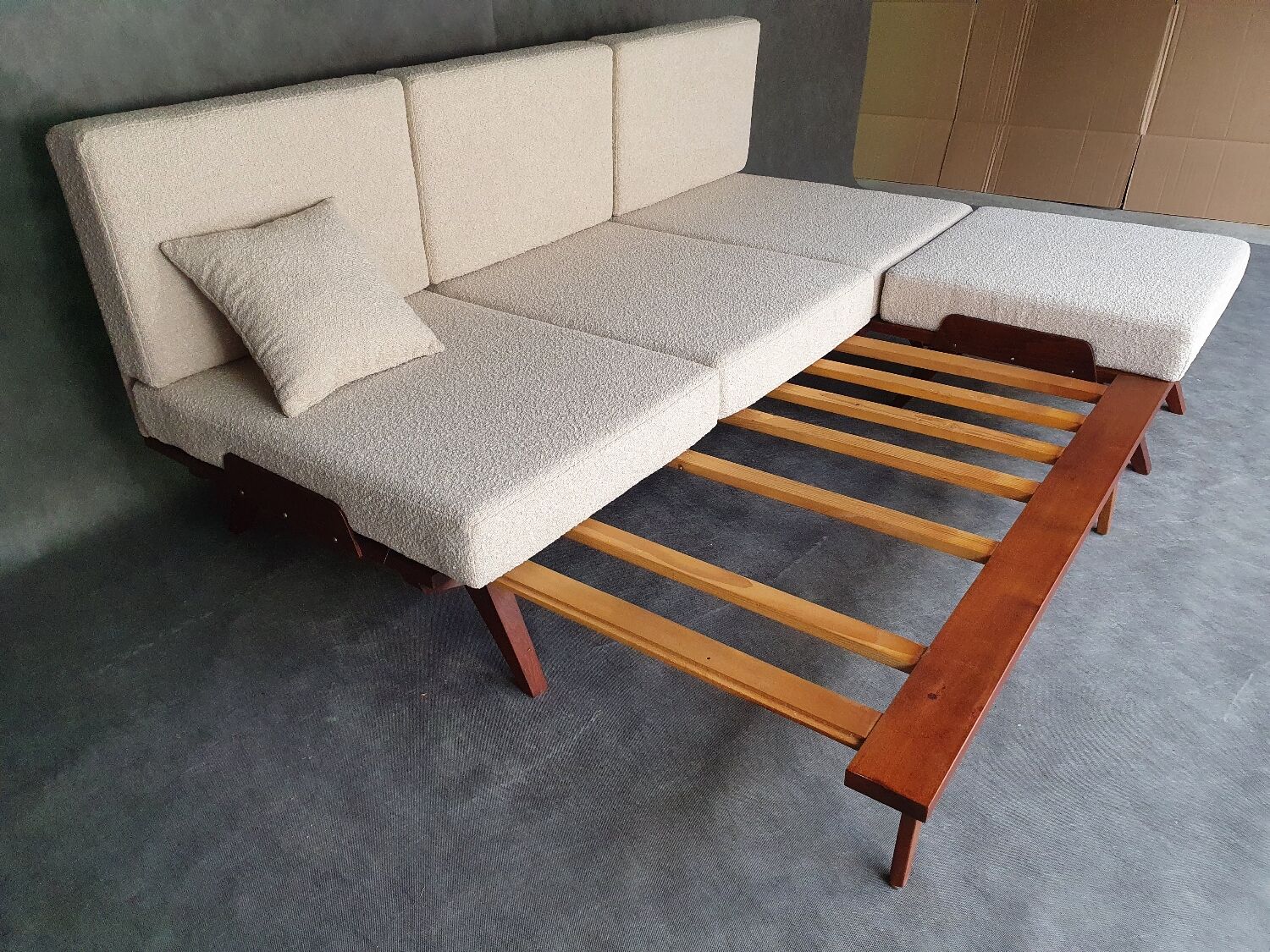 František jiràk sofa bed by tatra, vintage czech 1960s