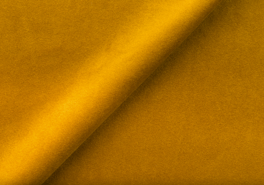 Sofa bergen mustard velour, scandinavian design