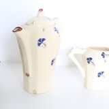 Coffee maker, milk pot and sugar mill Moulin des Wolves, Alberte motif