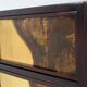 Large oxidized and patinated brass bar by Isabelle and Richard Faure 1970