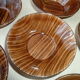 Set of 6 cups Digoin Sarreguemines Model Domino Vintage
