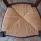 6 straw oak chairs