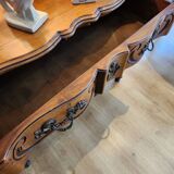 Chest of drawers with walnut drawers
