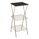Petite étagère vintage en métal émaillé, design Italie, années 1950