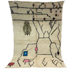 Handmade Moroccan Berber carpet 246 x 160 CM
