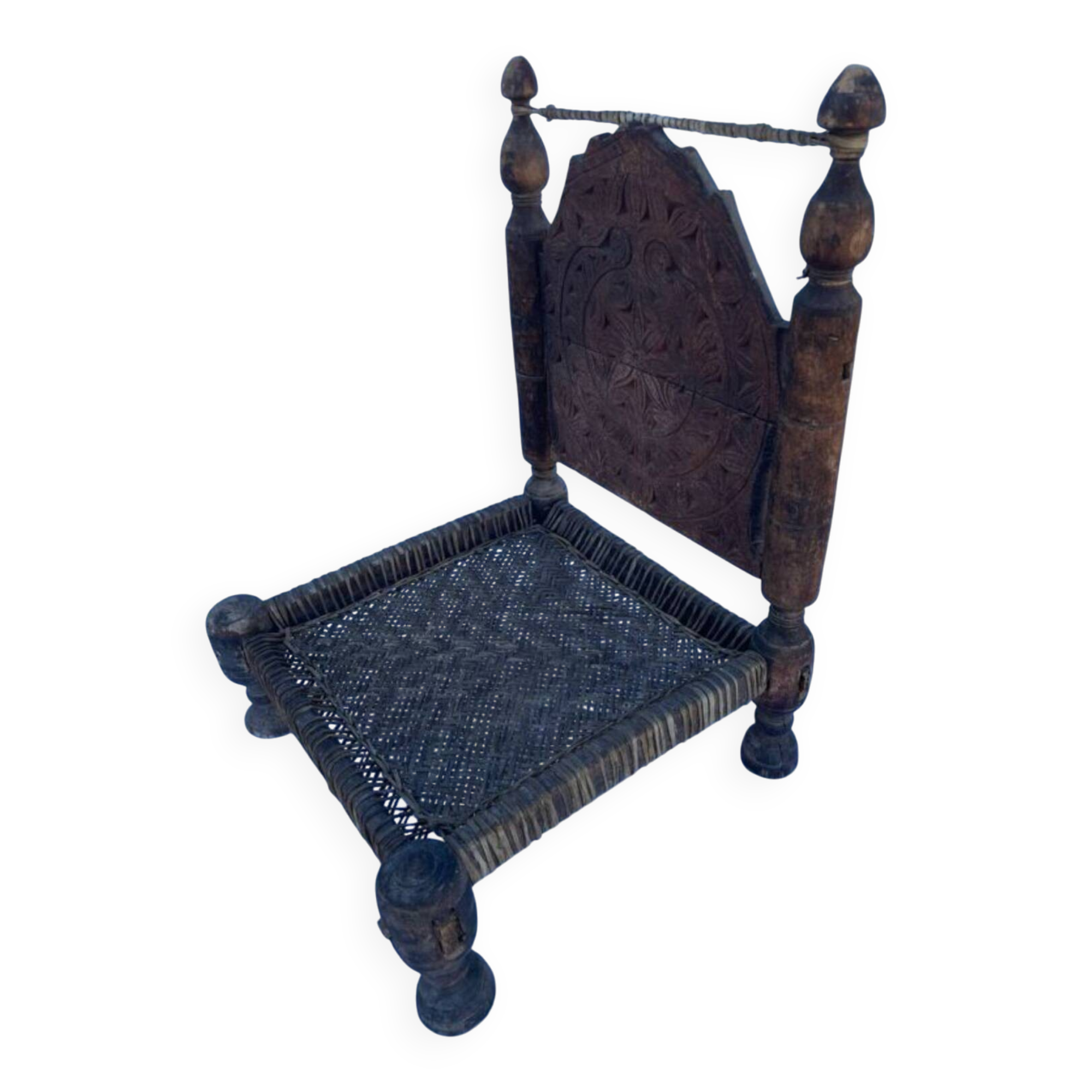 Chaise basse traditionnelle indienne