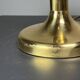 Italian midcentury pencil reed rattan brass Fungo mushroom table lamp 1970s