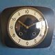 Vintage formica clock silent wall clock "black and red"