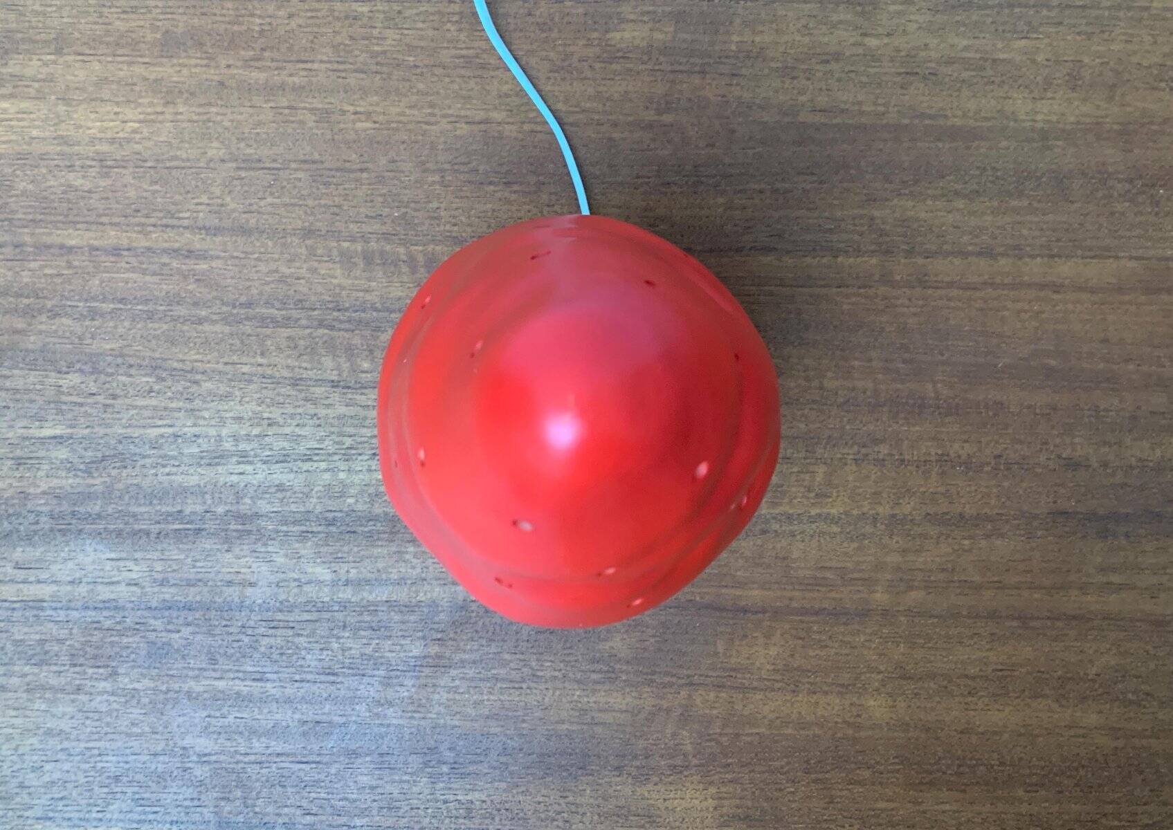 Postmodern plastic mushroom table lamp by Heico.