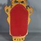 Old Italian mirror carved wood gilded with gold leaf 64x37 cm SB