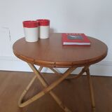 Rattan coffee table from the 60s