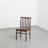 Suite of 4 chairs by Isamu Kenmochi, Akita Mokko, Japan 1970