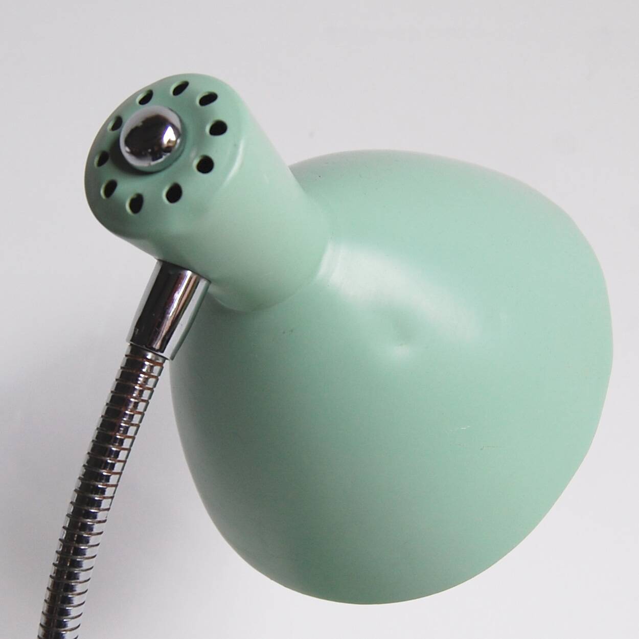 Vintage lacquered metal desk lamp