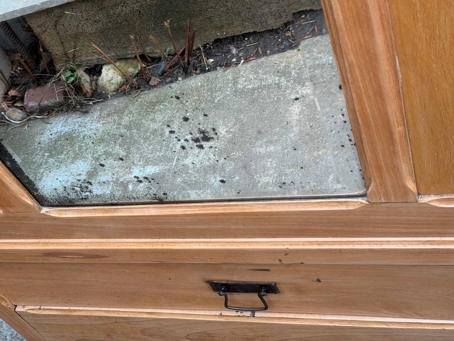 Armoire parisienne art déco miroir biseauté 1920