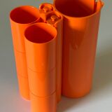 Orange plastic service vintage design orange 70 years