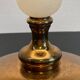 Vintage marble and velvet metal lamp