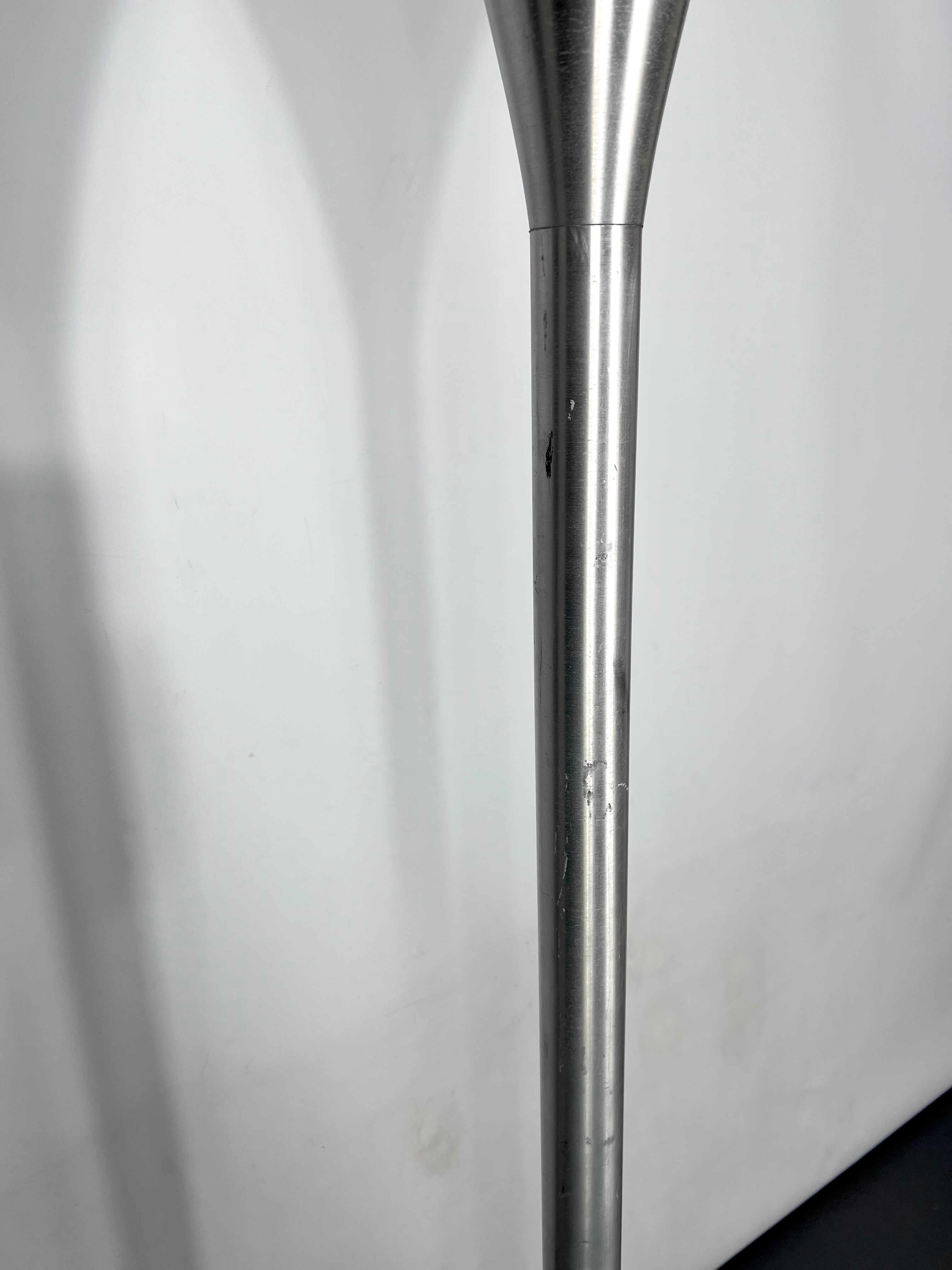 Aluminum Luminator floor lamp by Stilux Milano, 1960s