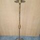 Brutalist gilded wrought iron floor lamp base 1970