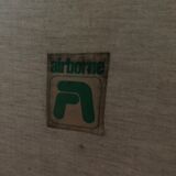 Vintage armchair airborne 70s and ottoman