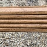 1940 beveled mirror solid raw oak 74x104