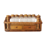 Wooden spice wall servant 60s/70s