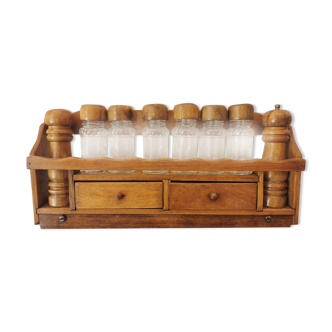 Wooden spice wall servant 60s/70s