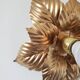 Masca style wall lamp in gilded metal