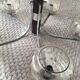 Vintage chrome chandelier 5 branches 5 lights