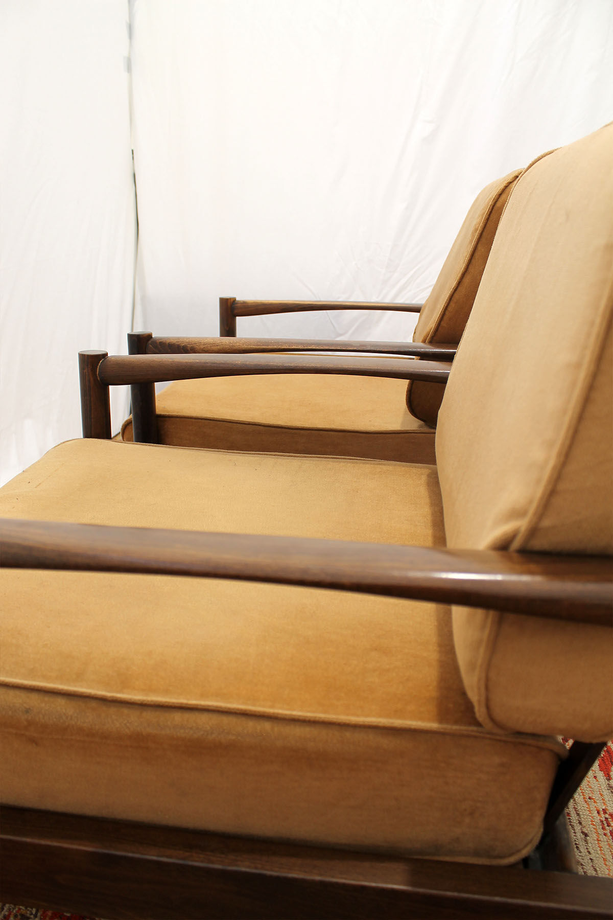 Pair of scandinavian style armchairs, 1980´s