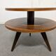 Round tripod coffee table from the 50s/60s
