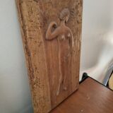 Carved wooden panel